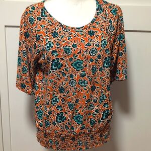 Fat Face Floral Top 8 nwot